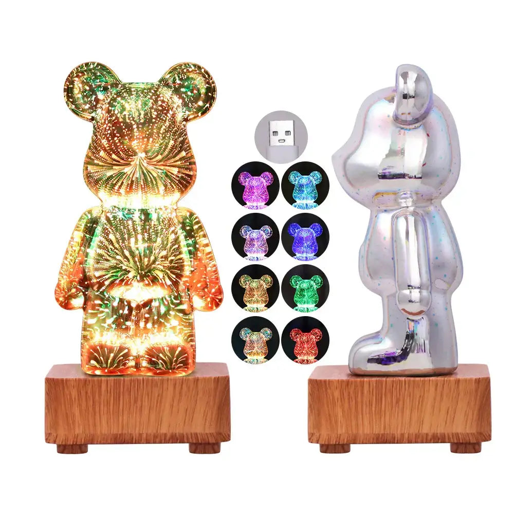 3D Bear Night Light