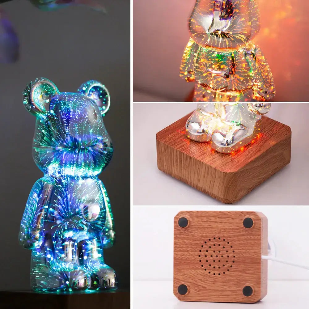 3D Bear Night Light