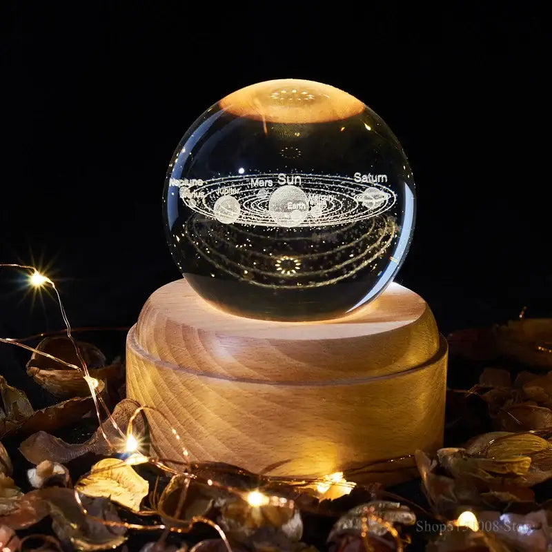 Wooden Galaxy Night Light