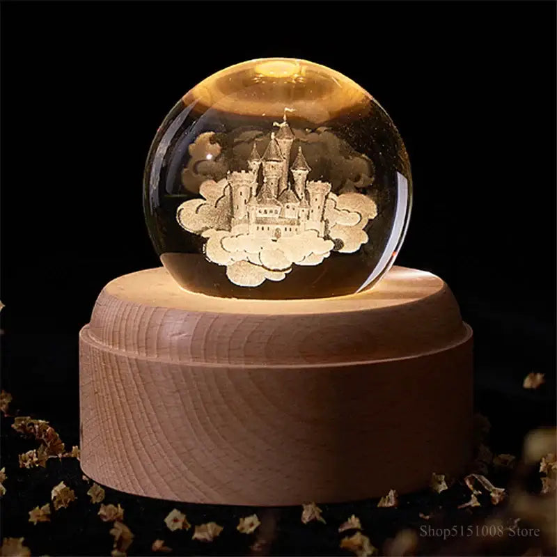 Wooden Galaxy Night Light