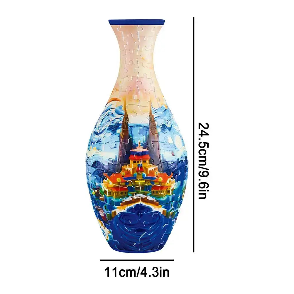 Patterned Puzzle Vase Set