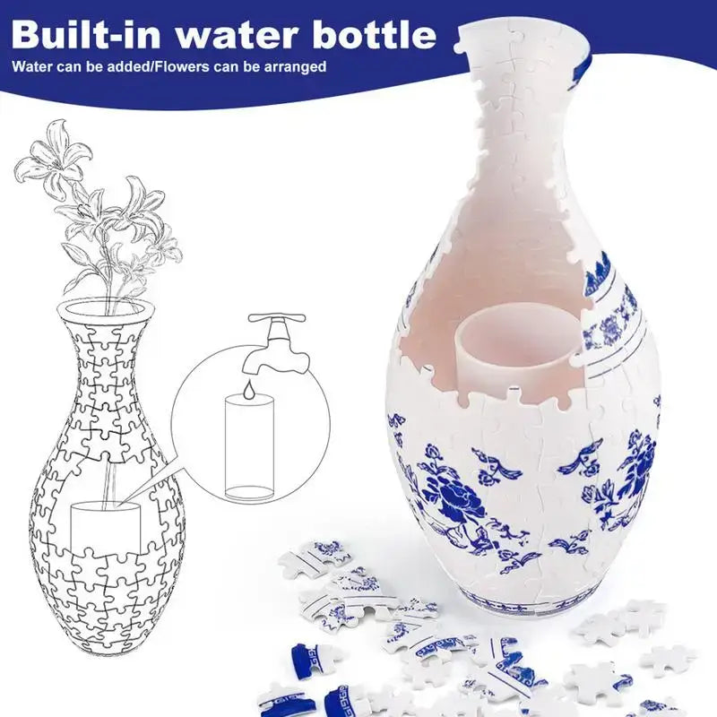 Patterned Puzzle Vase Set