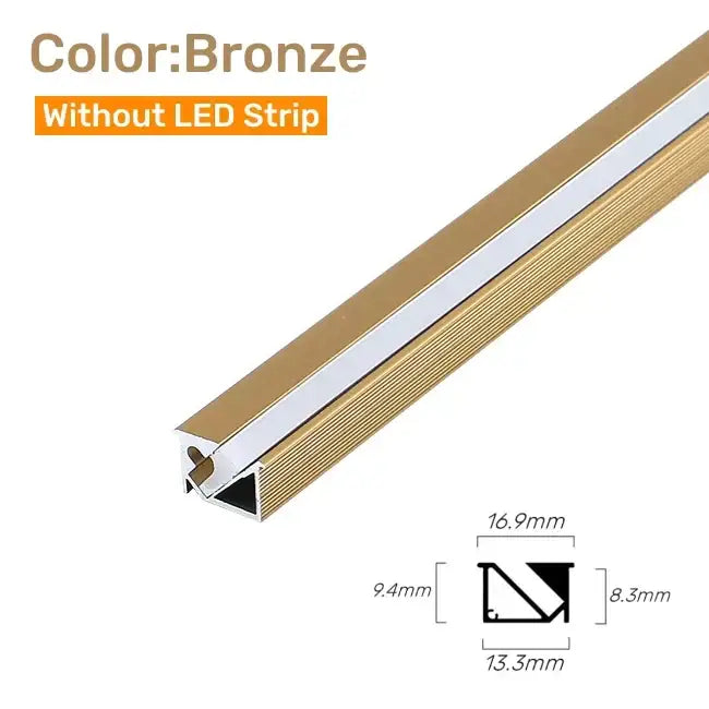 Aluminum LED Corner Trim