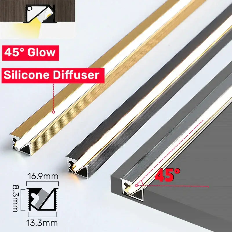 Aluminum LED Corner Trim
