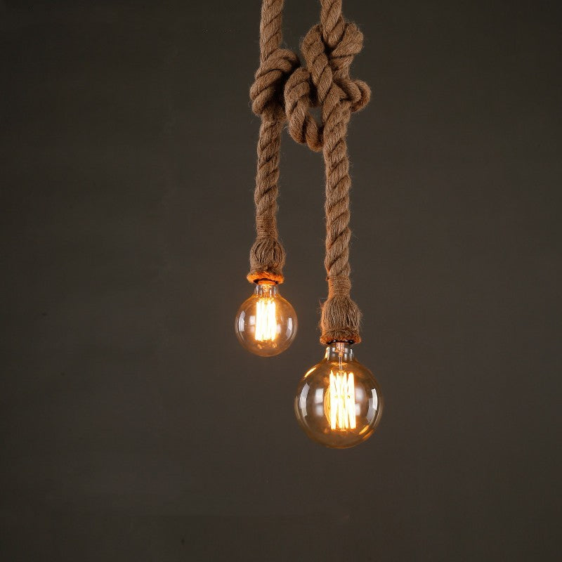 Hemp Rope Vintage Chandelier