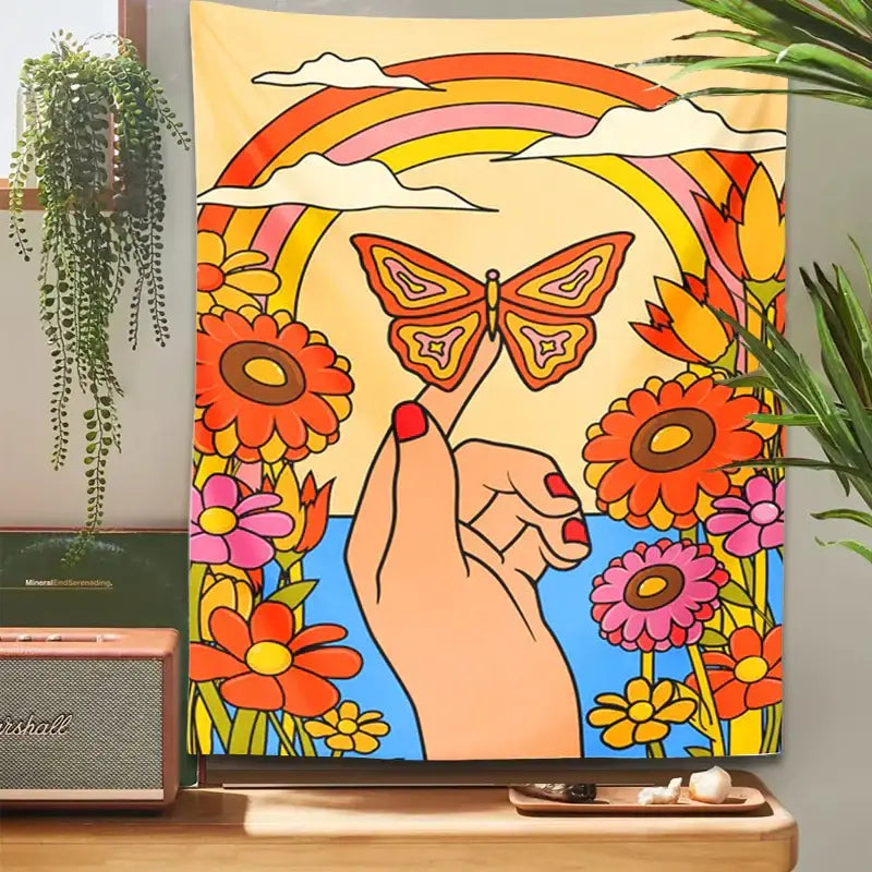 Colorful Psychedelic Tapestry