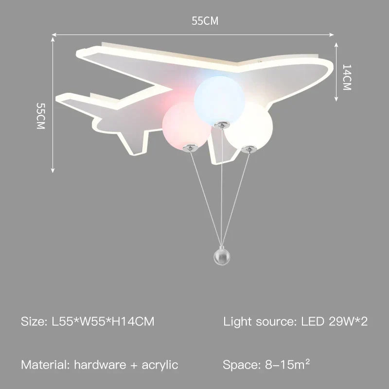 Cloud Aircraft Remote Chandelier