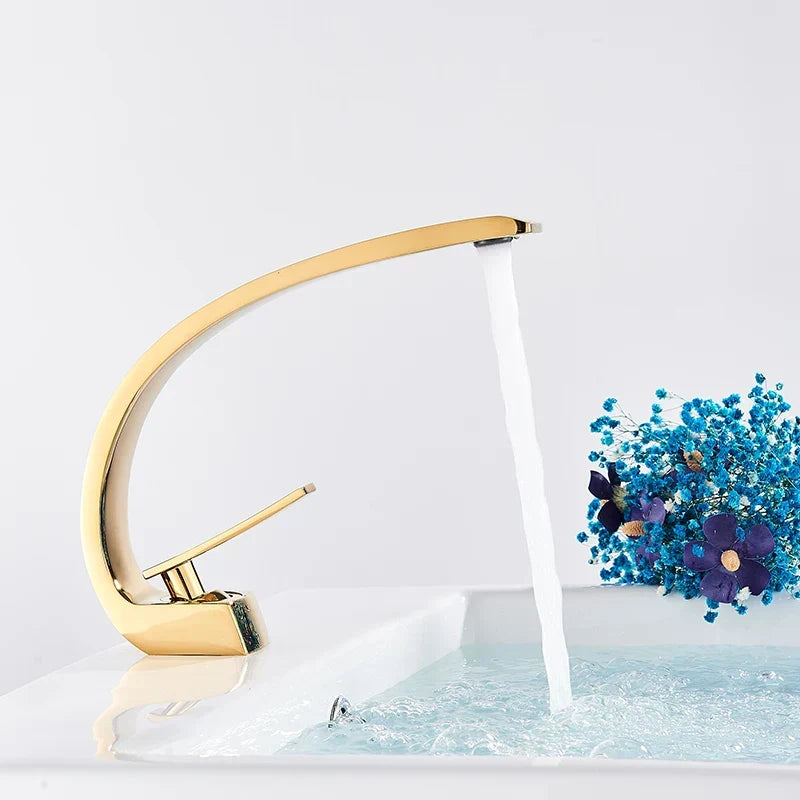 Black Chrome Basin Mixer
