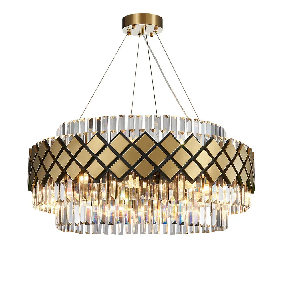 Art Deco Crystal Chandelier