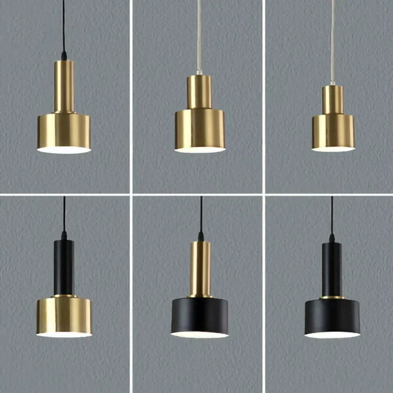 Gold Nordic Pendant Light Round 3-Head Design