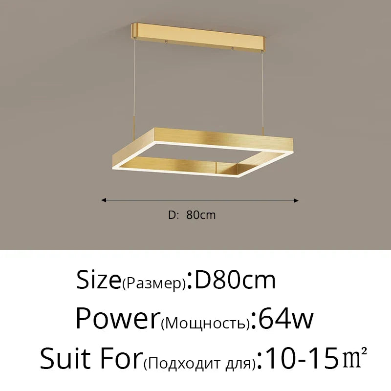 Aluminum Modern LED Chandelier