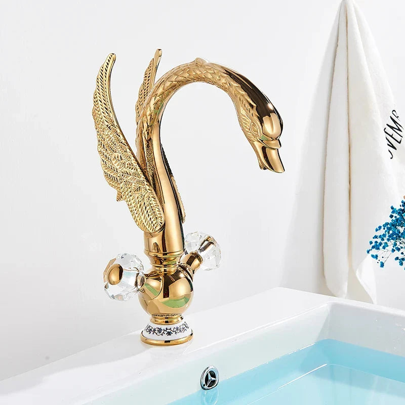 Brass Swan Basin Faucet