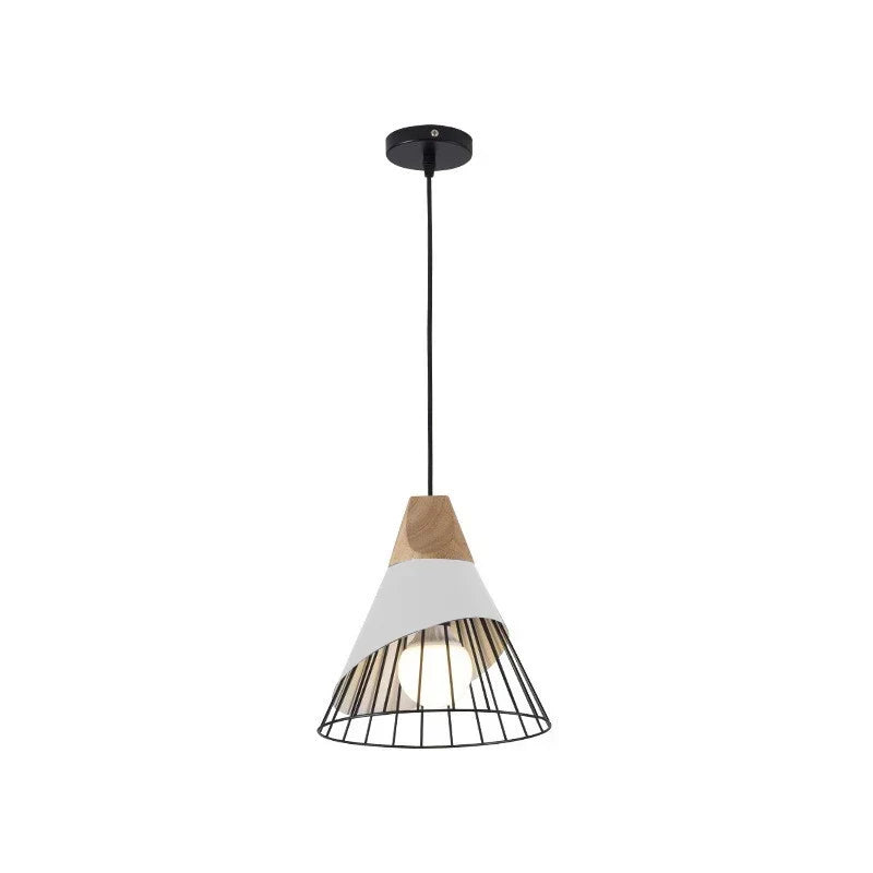 Wood Iron Pendant Lamp