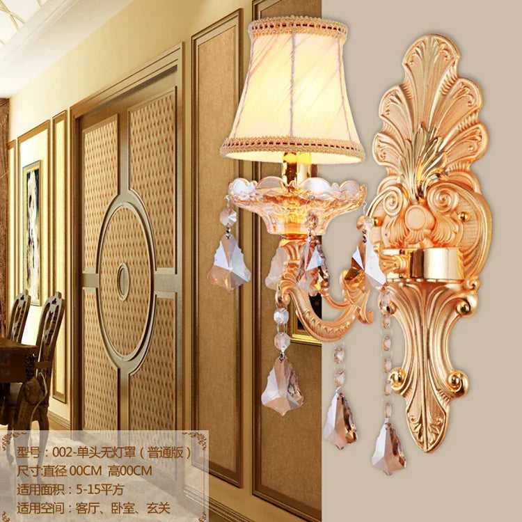 Alloy Crystal Wall Light