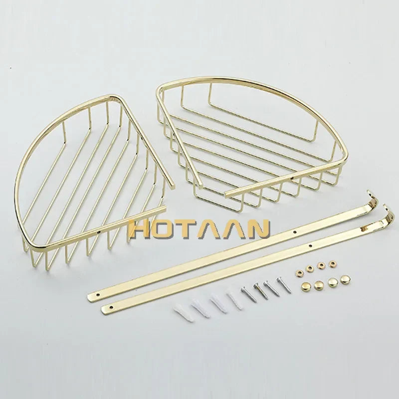 Gold Brass Shower Shelf