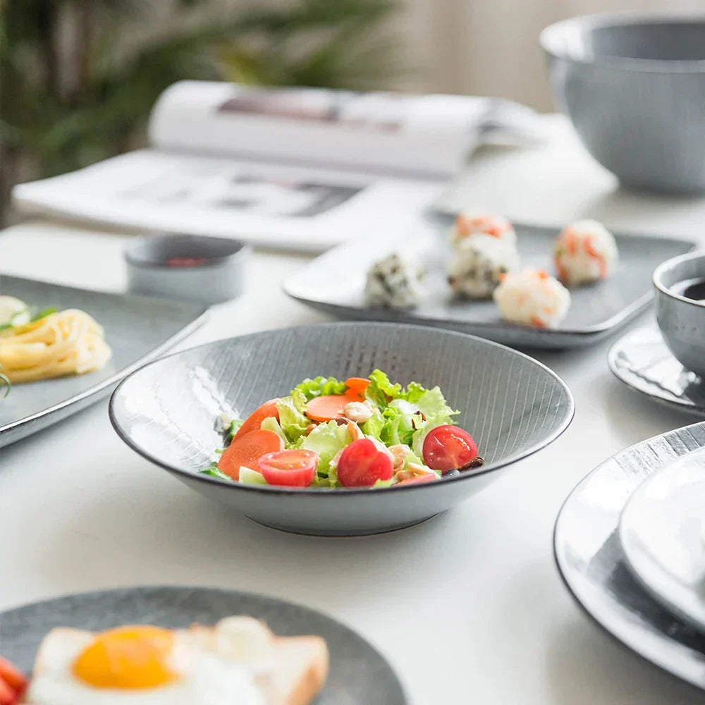 Solid Ceramic Dinnerware Set