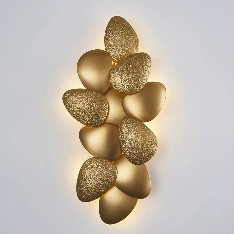 Gold LED Wall Sconce Iron Hallway Design