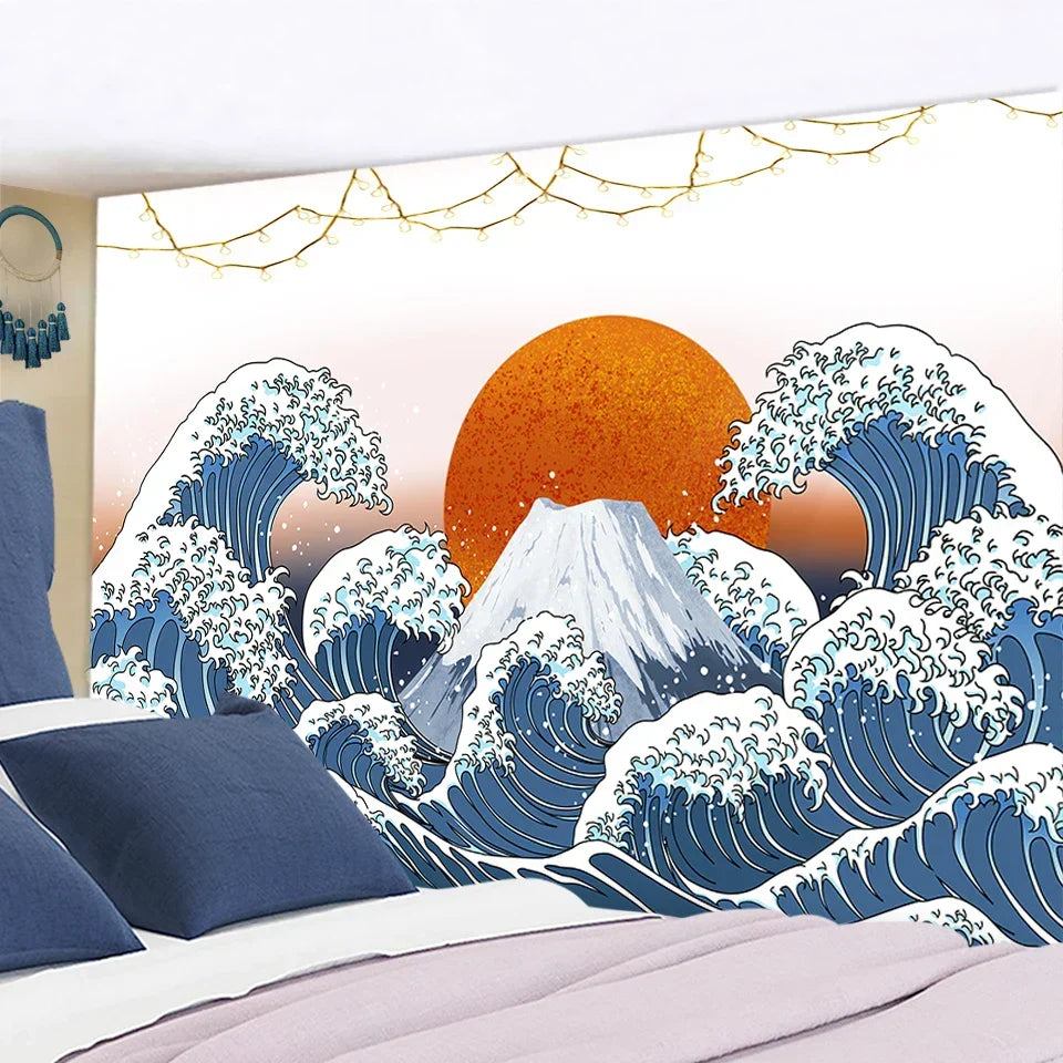 Boho Sun Wave Tapestry
