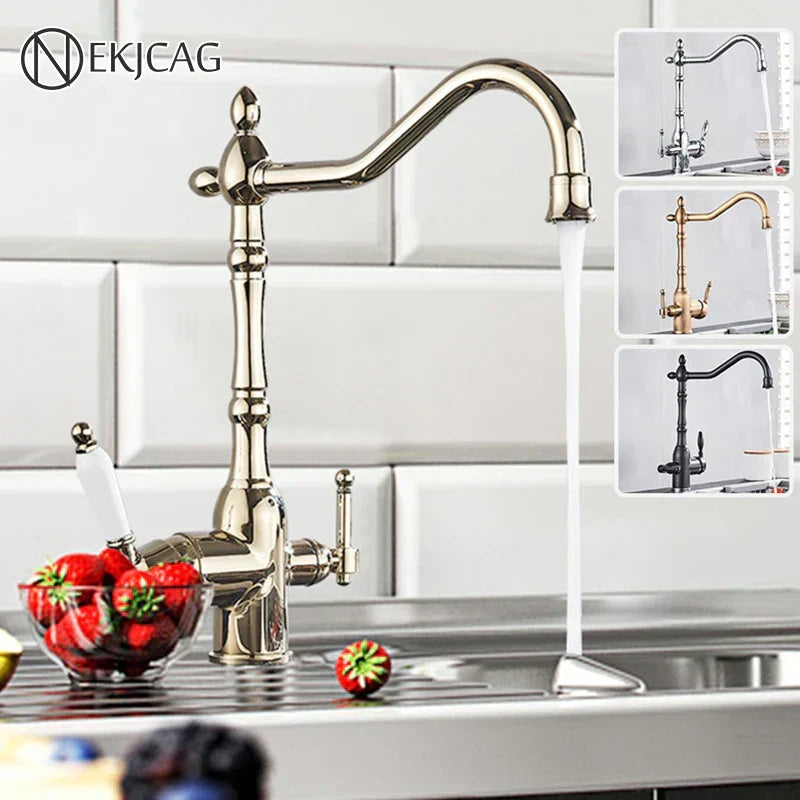 Gold Filter Kitchen Faucet