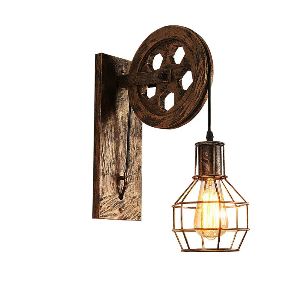 Vintage Pulley Wall Light