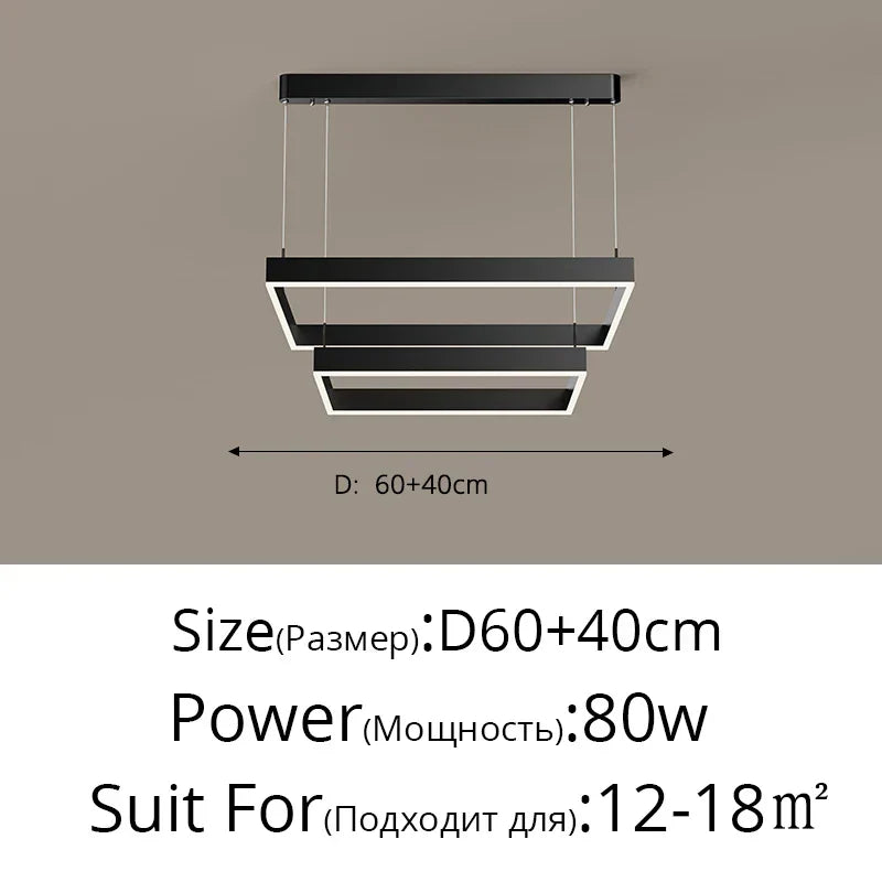 Aluminum Modern LED Chandelier