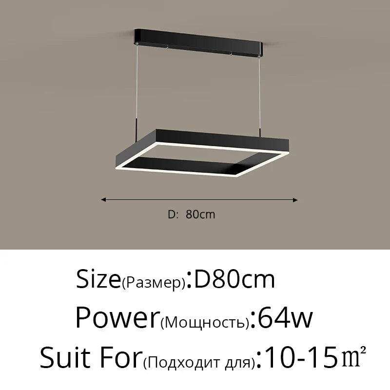 Aluminum Modern LED Chandelier
