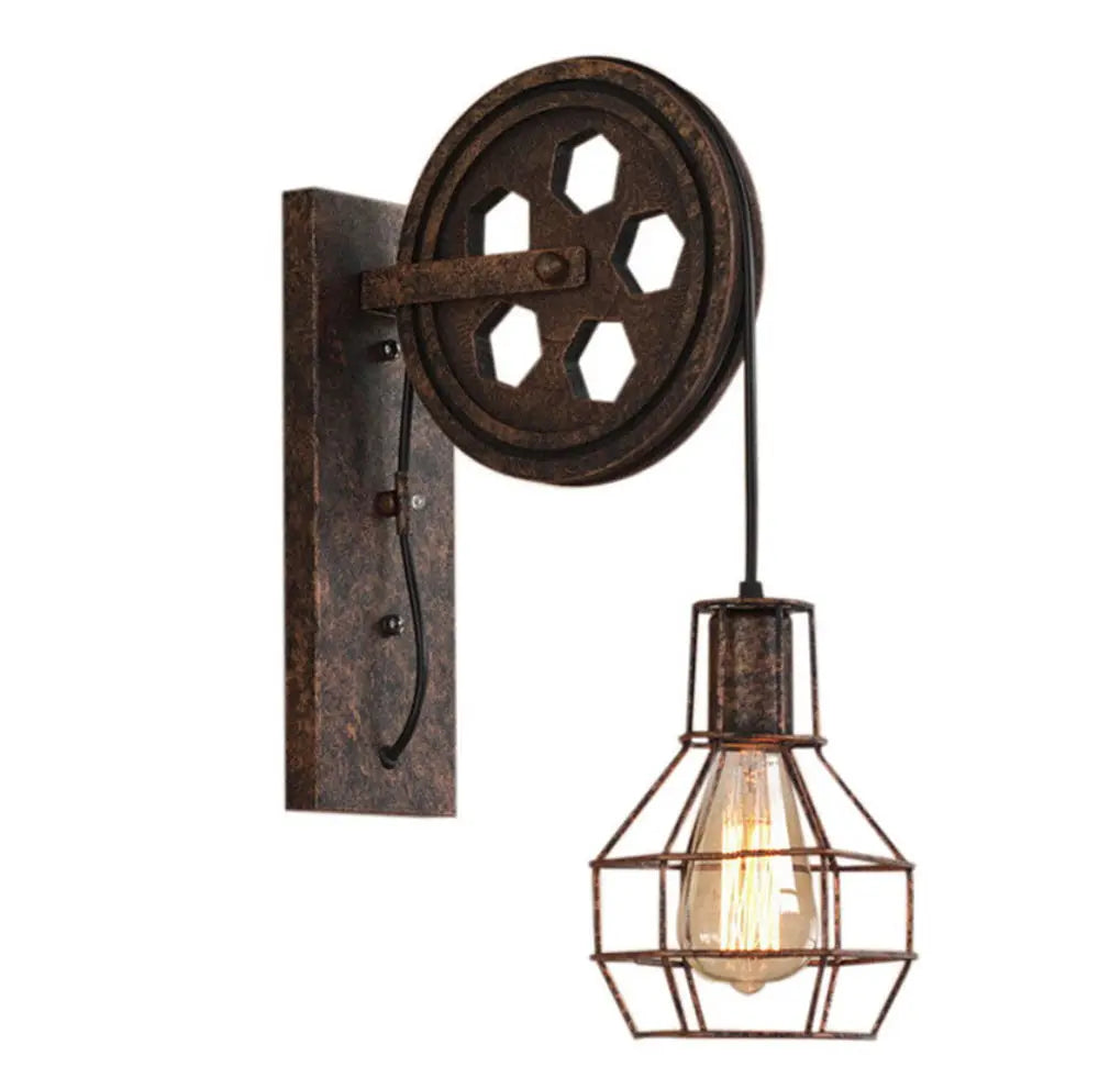 Vintage Pulley Wall Light