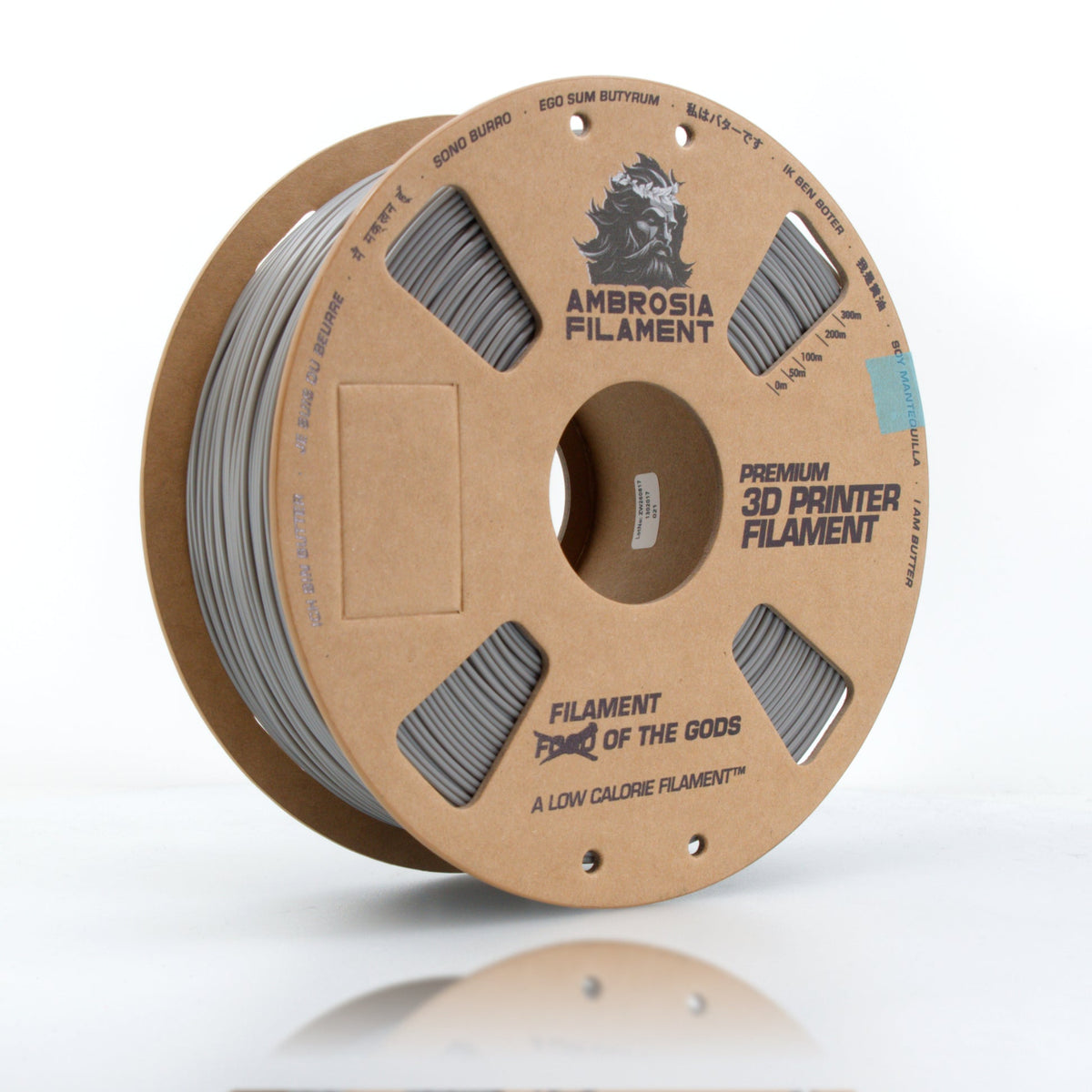 AMBROSIA ABS Matte Filament of the Gods - 1KG Bambu AMS Friendly Cardboard Spools Premium 3D Printing Filament