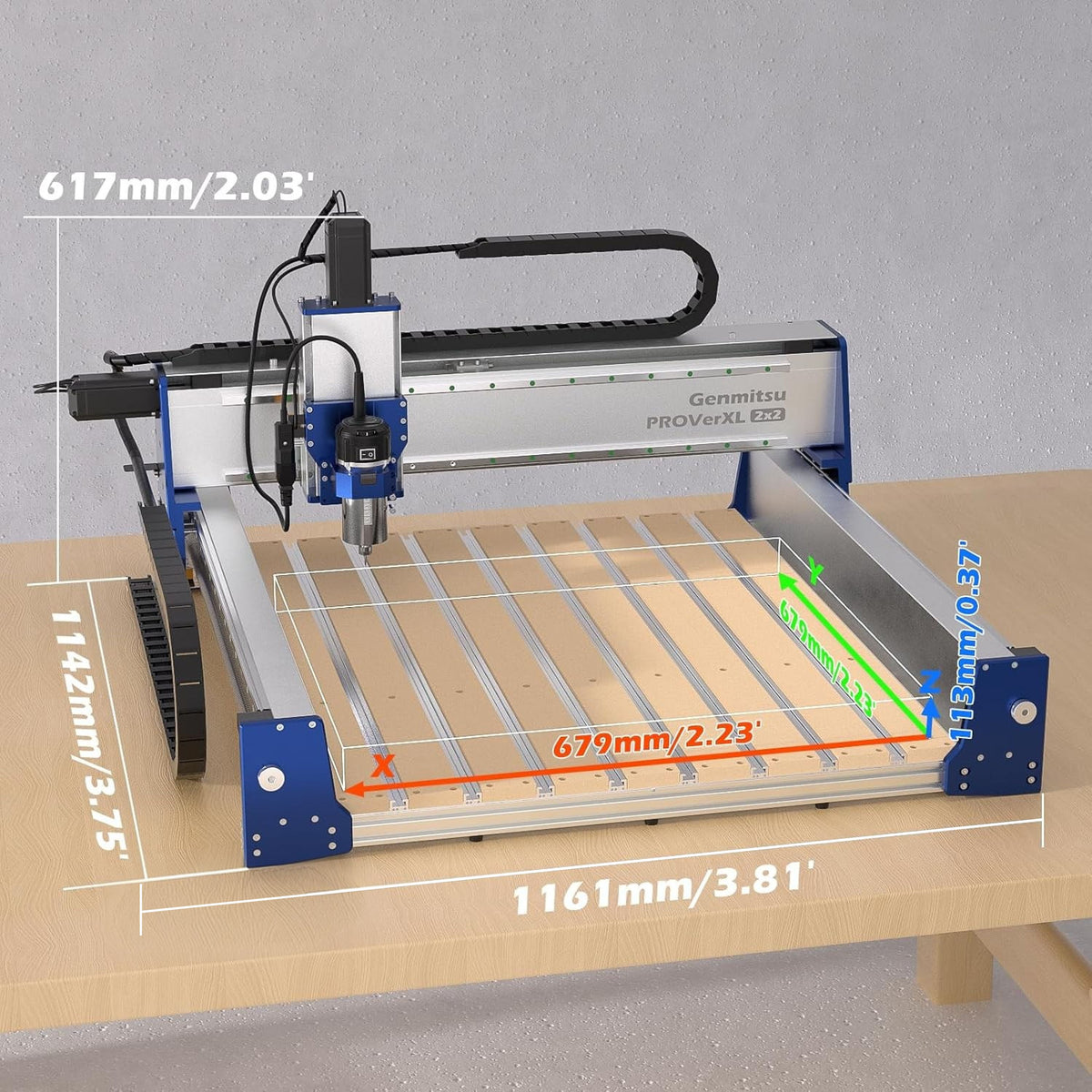 PROVerXL 2x2 CNC Router, Pre-Assembled, Ball Screw Drive, Available with Vectric Software