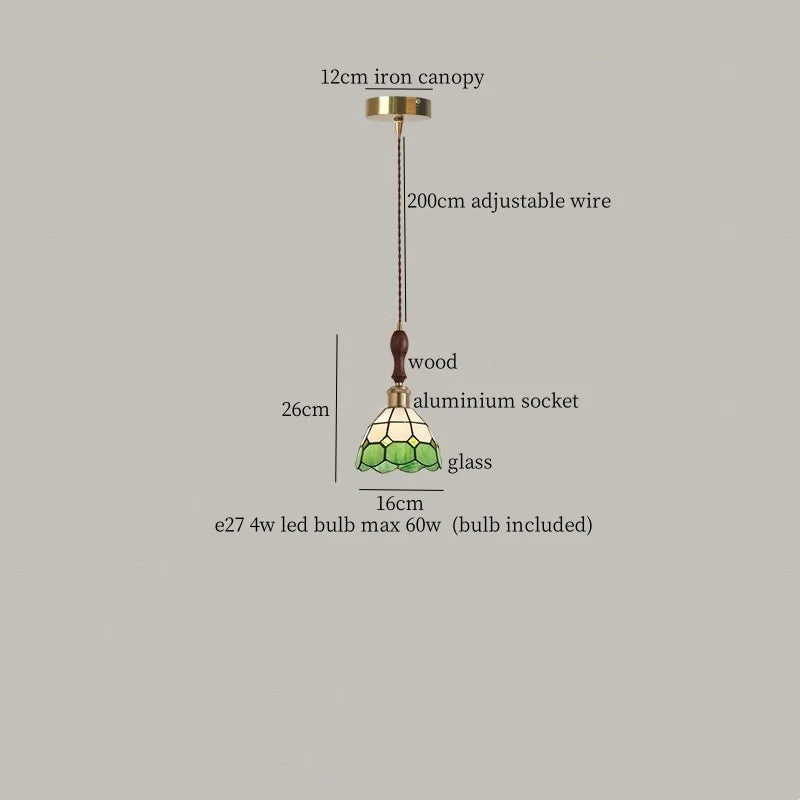 Copper LED Pendant Lamp Vintage 3-Head Bar Style