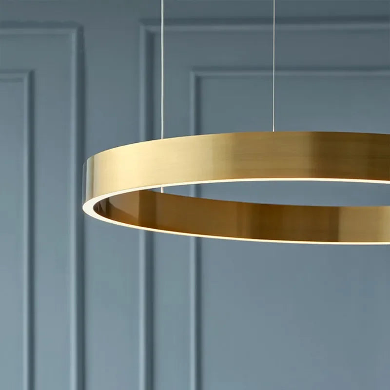 Gold LED Hanging Light