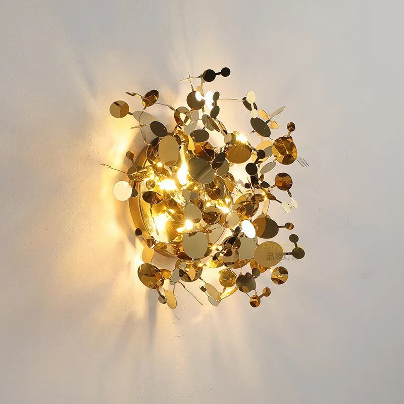 Sequin Leaf Ceiling Chandelier