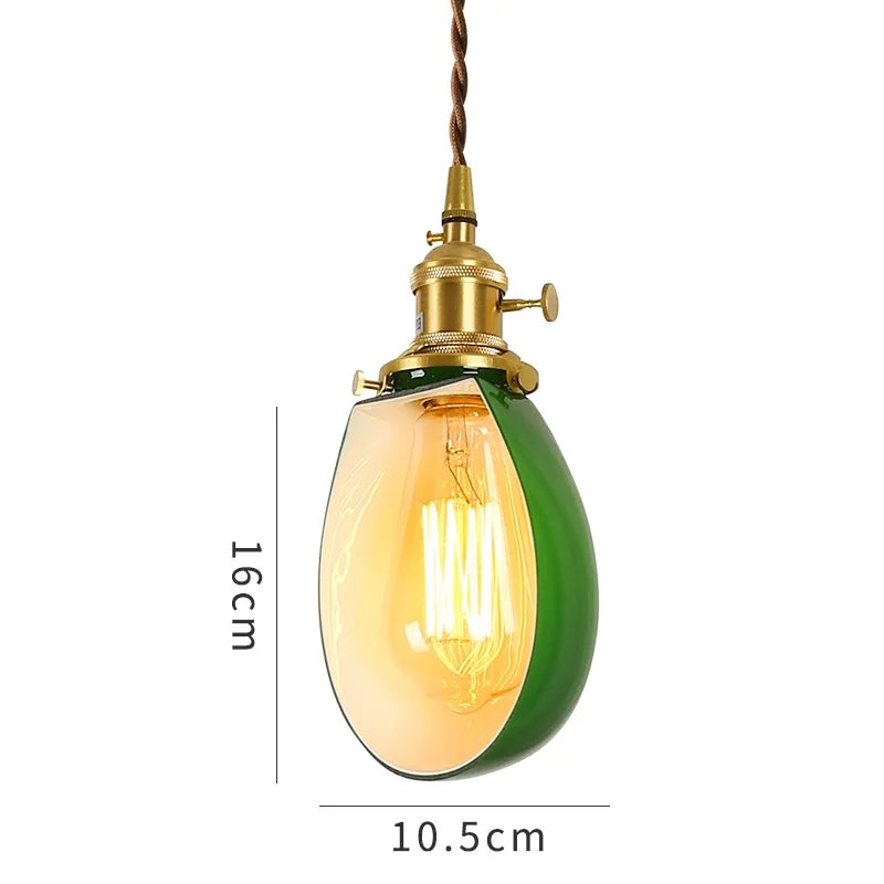 Vintage Green Pendant Light