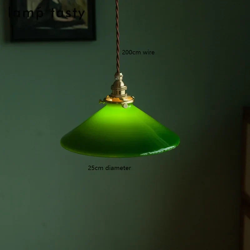Vintage Green Pendant Light
