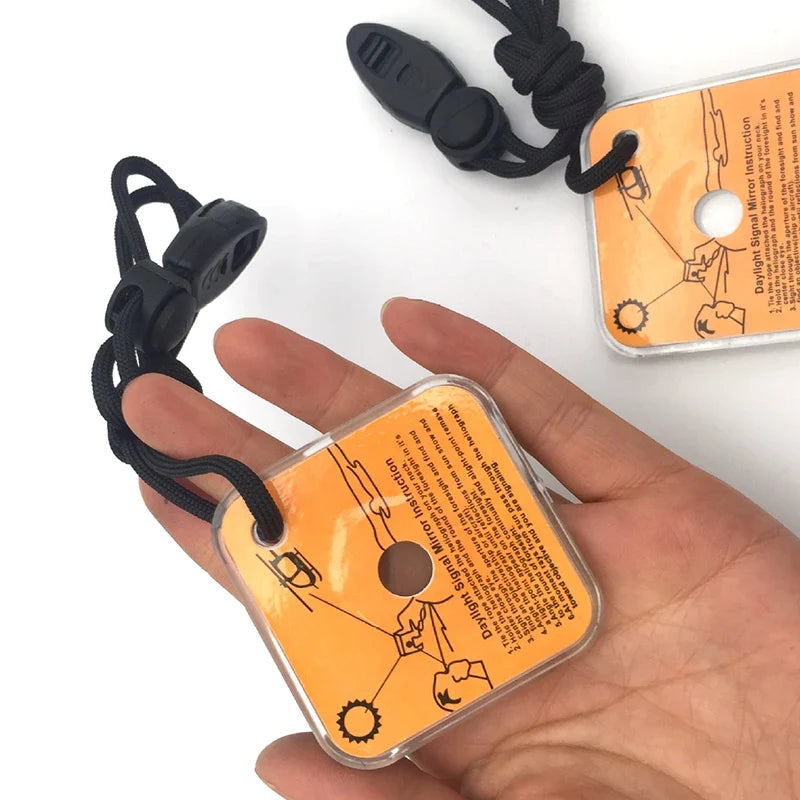 Multi-functional Survival Signal Mirror: The Ultimate Tool for Hiking, Camping, Hunting, Boating, Mountaineering and Outdoor Expeditions