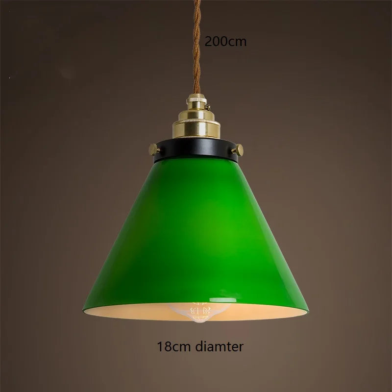Vintage Green Pendant Light