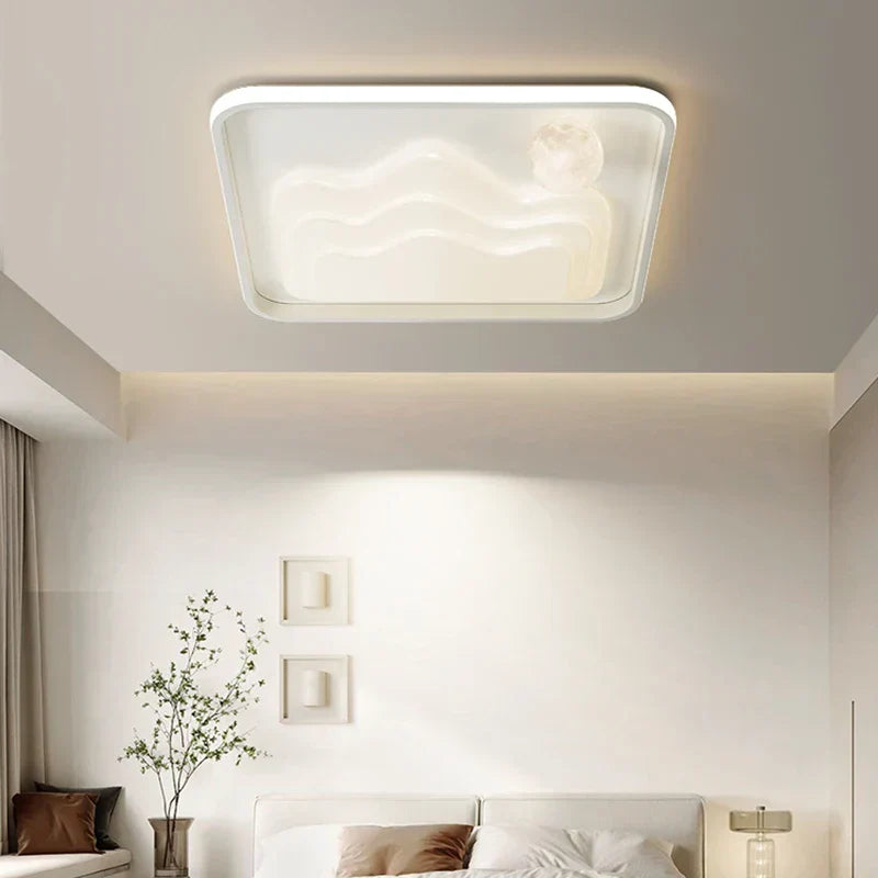 White Modern LED Chandelier