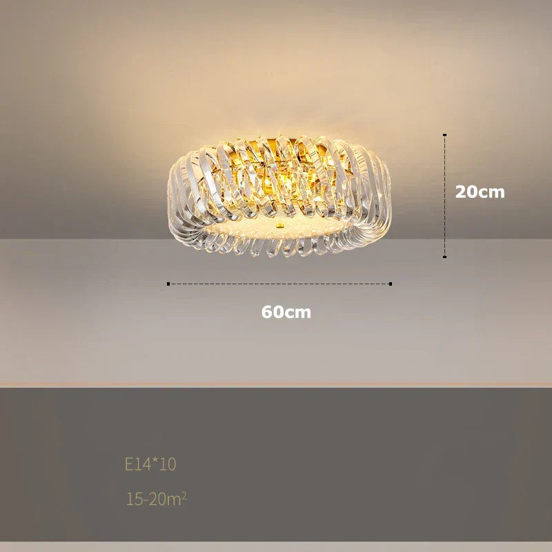 Gold LED Trend Chandelier