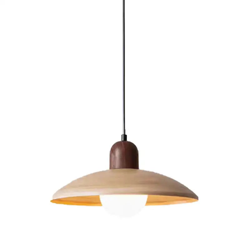Wooden Stone Pendant Lamp