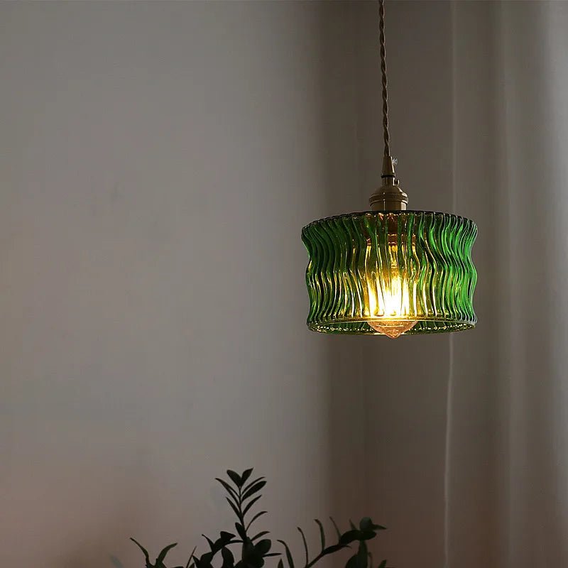 Nordic Green Glass Light