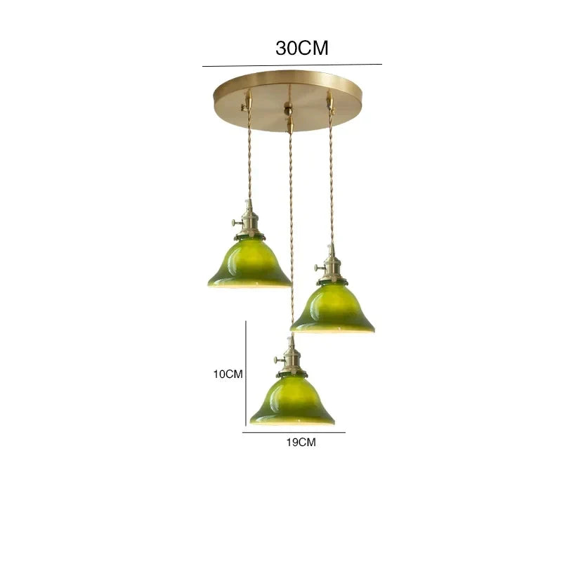 Vintage Green Pendant Light