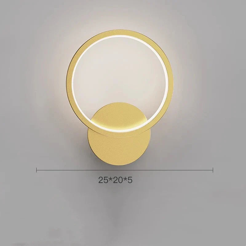 Gold Crystal LED Sconce Warm White 2700K