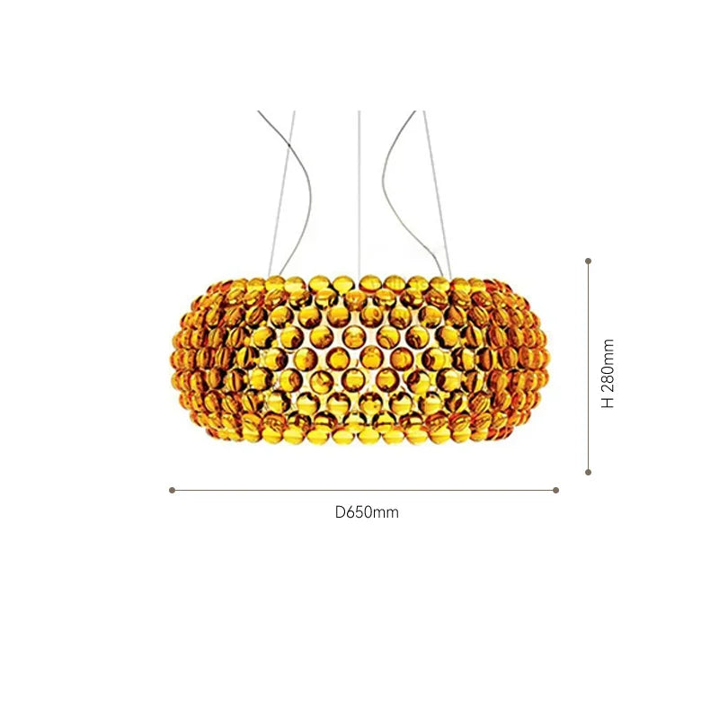 Gold Acrylic Pendant Light