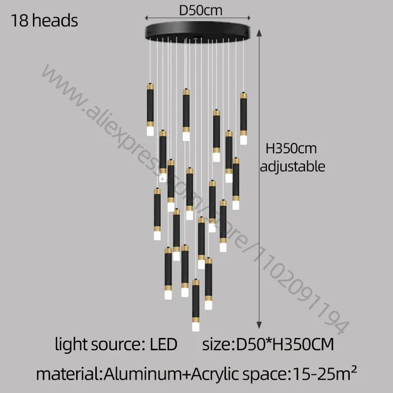 Nordic Acrylic LED Chandelier
