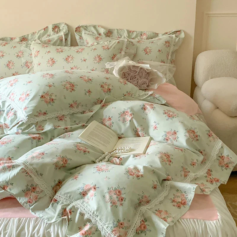 Velvet Patchwork Duvet Set