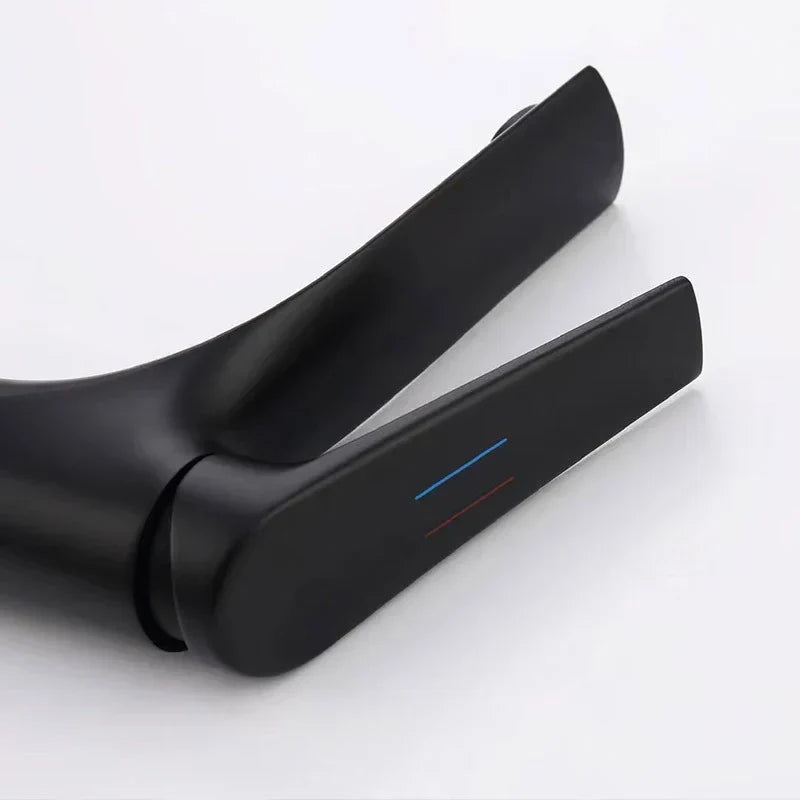 Chrome Black Sink Faucet