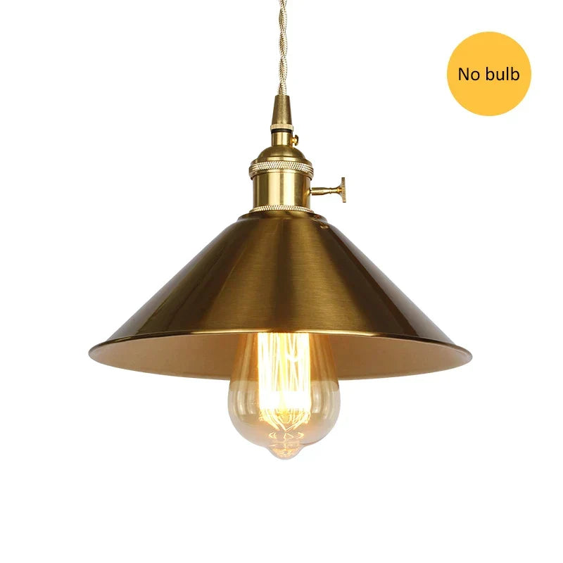 Vintage Gold Pendant Light