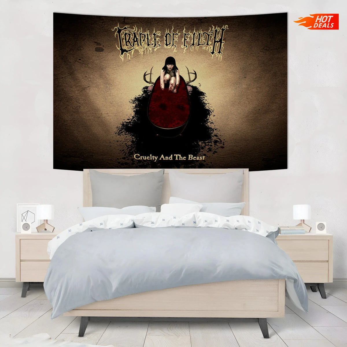 Gothic Rock Band Tapestry