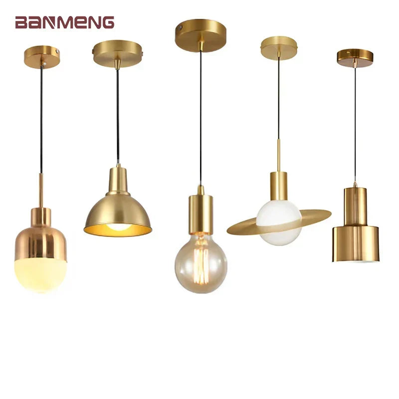 Gold LED Chandelier For Bedroom Or Study