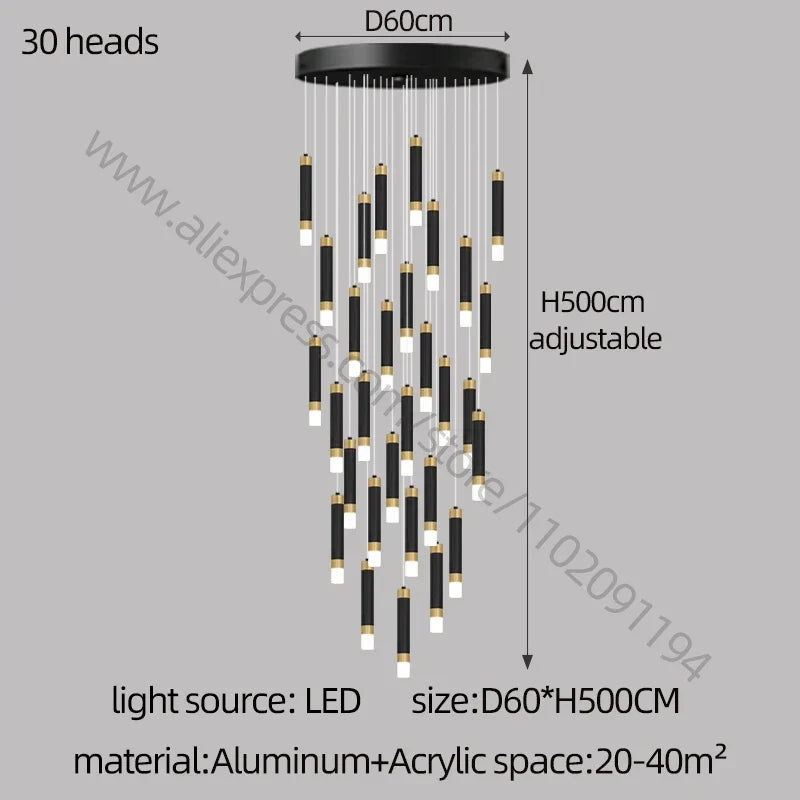 Nordic Acrylic LED Chandelier